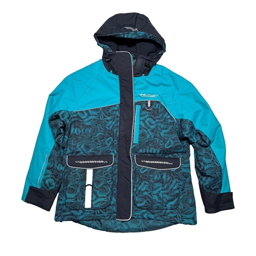WindRider Ice Jacket Women's XL Turquoise Black Waterproof Windproof Insulated